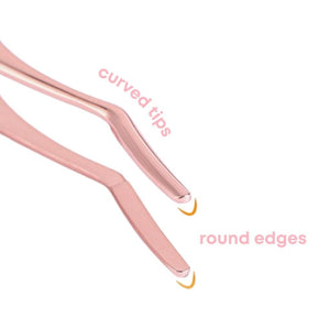 Lash Applicator (Curved Ends and Rounded Tips for Easy Lash Application) - Peach Peach PeachApplicator_RoseGold