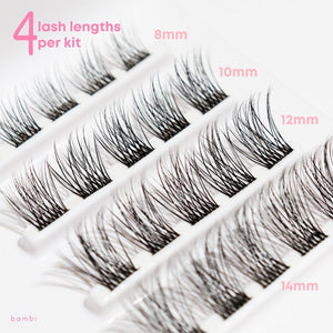 DIY Lash Extensions (30 Lash Segments/Box) - Peach Peach PeachLashesDIYLash_Flutter