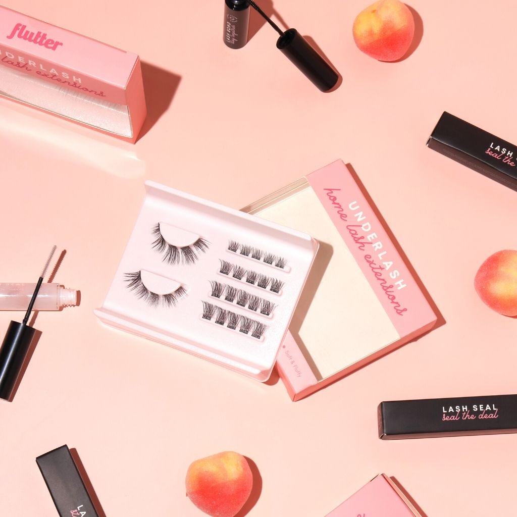 DIY Lash Extensions Starter Kit - Peach Peach PeachLashesDIYLash_Flutter_Kit